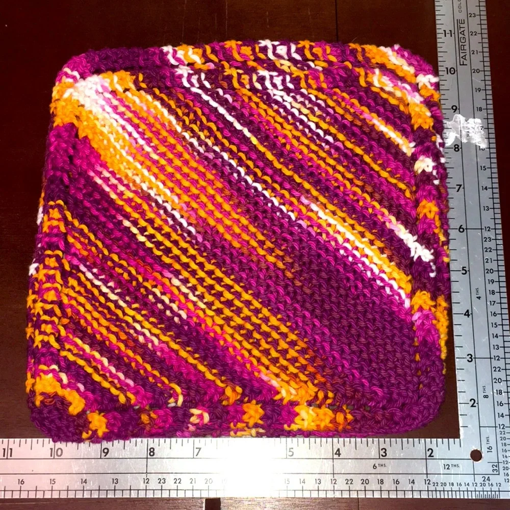 Handmade Organic Cotton Washcloth Duo